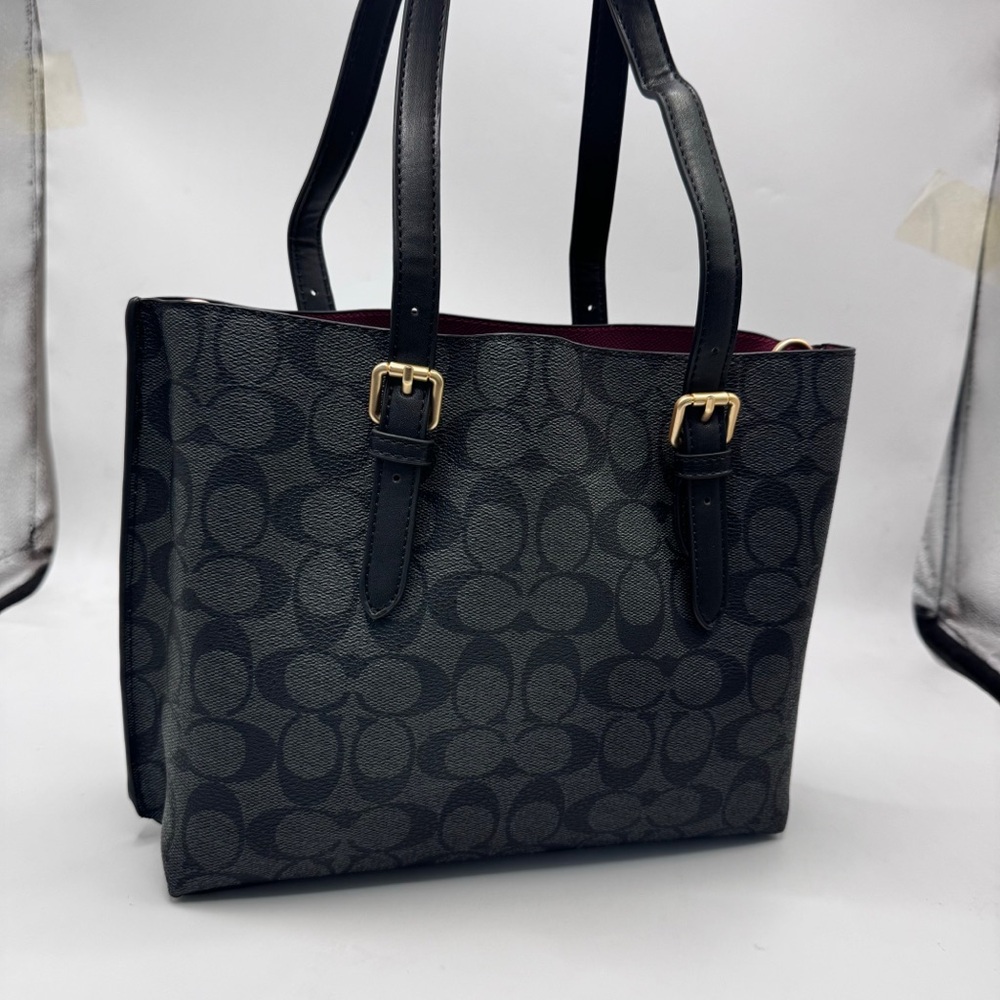 Coach Black and Gold Signature Tote - Picture 3 of 6